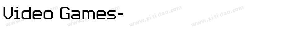 Video Games字体转换
